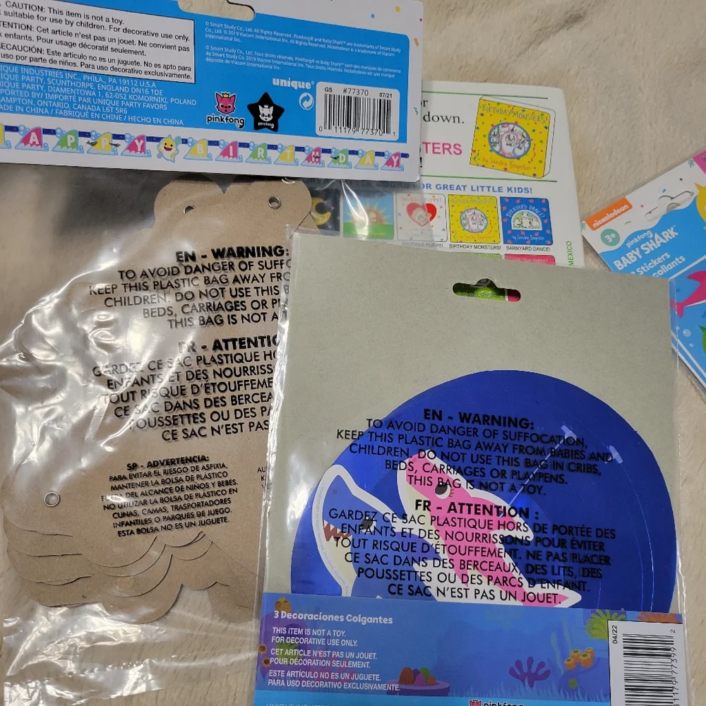 Baby Shark Birthday Party Decorations Set